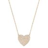 Giavonna Gold Overlay Heart Necklace